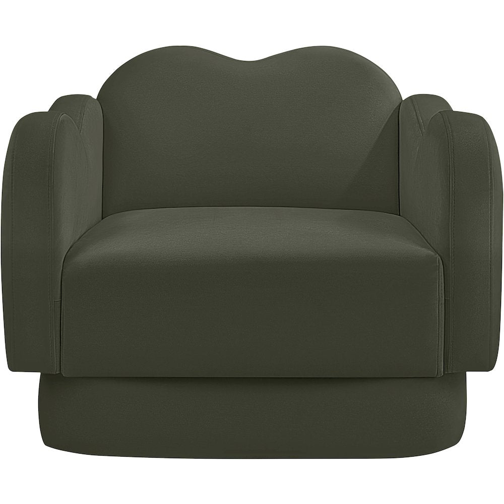 Bloom Green Velvet Chair