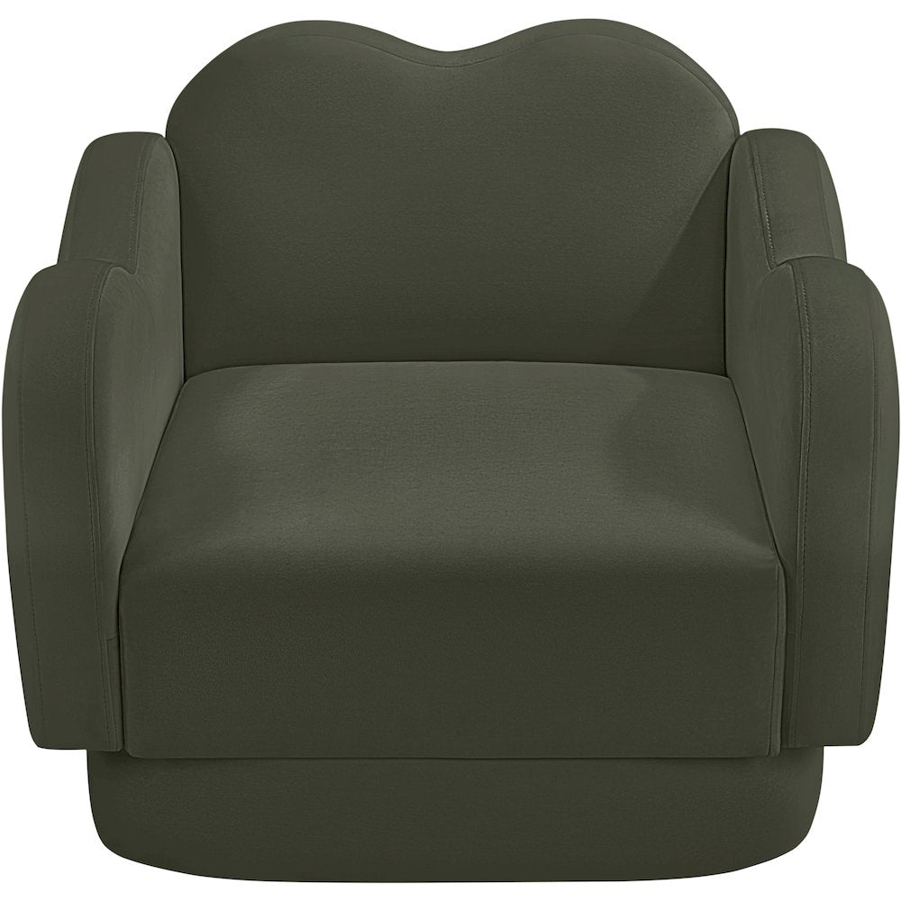 Bloom Green Velvet Chair