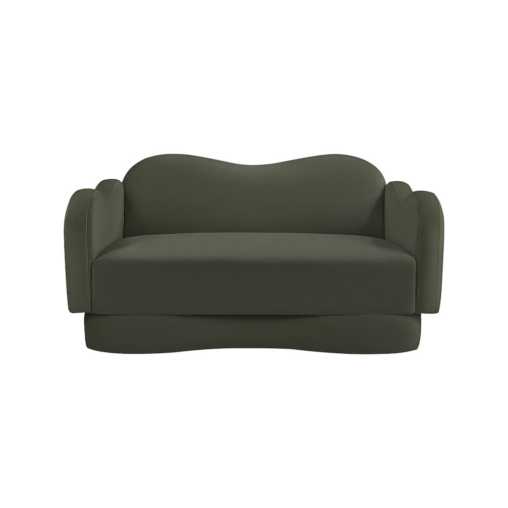 Bloom Green Velvet Loveseat