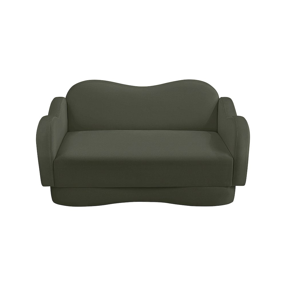Bloom Green Velvet Loveseat