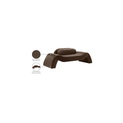 Austin Brown Velvet Loveseat