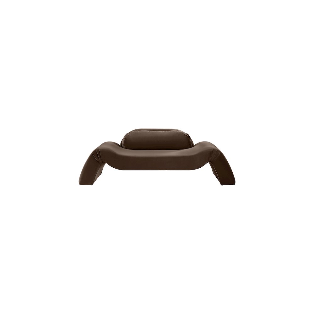 Austin Brown Velvet Loveseat
