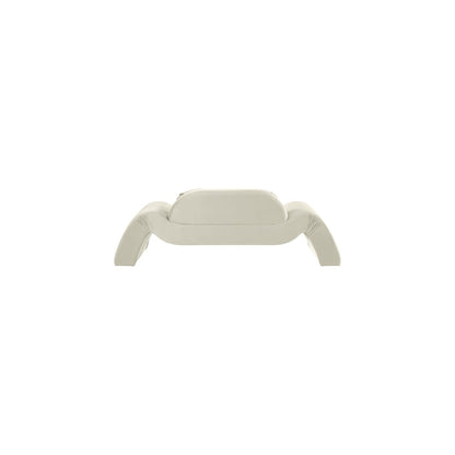 Austin Cream Velvet Loveseat