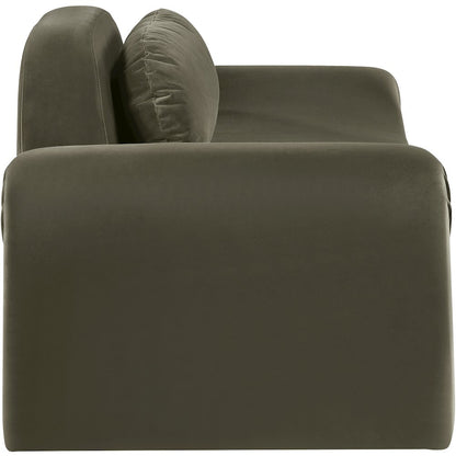 Austin Green Velvet Loveseat
