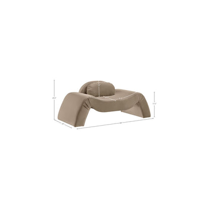 Austin Taupe Velvet Chair