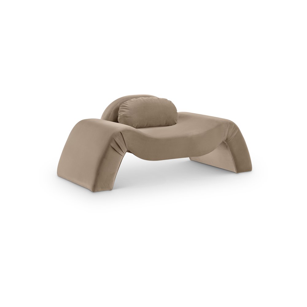 Austin Taupe Velvet Chair