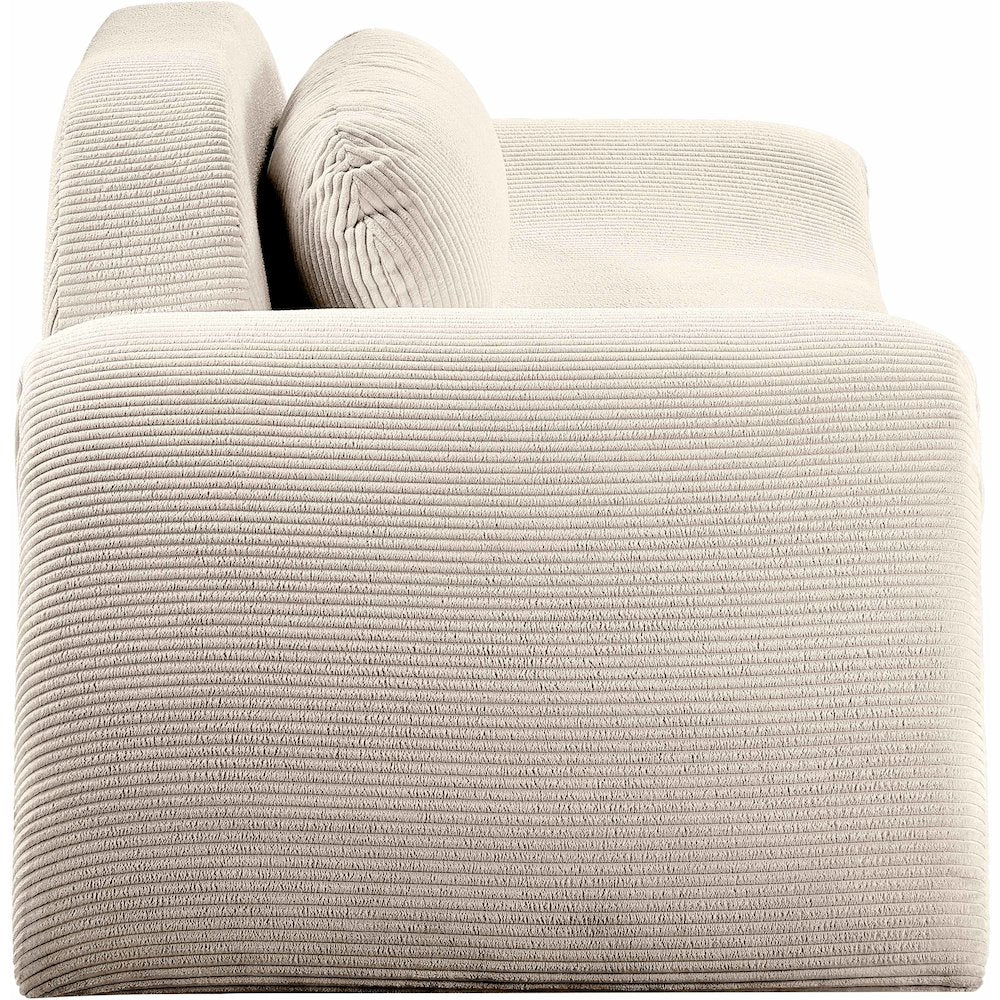 Austin Beige Corduroy Fabric Chair