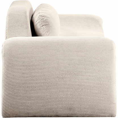 Austin Beige Corduroy Fabric Chair