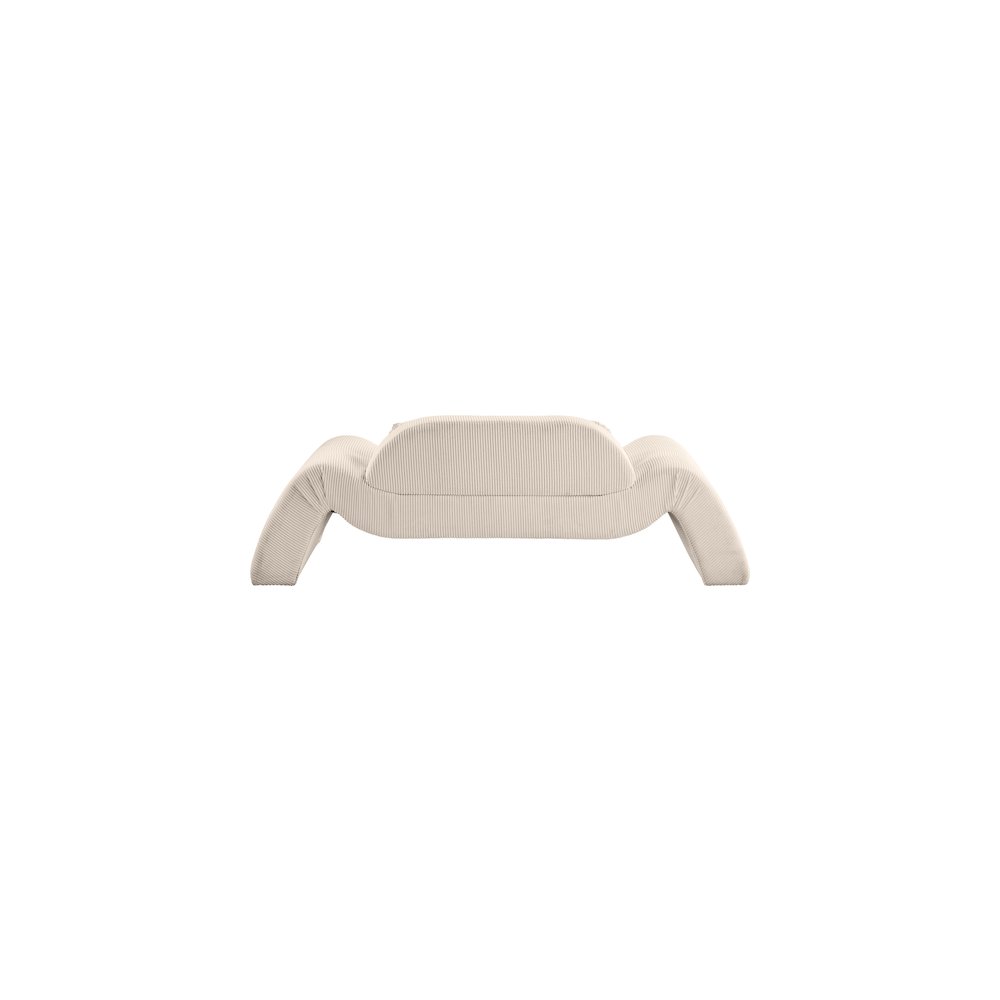 Austin Beige Corduroy Fabric Loveseat