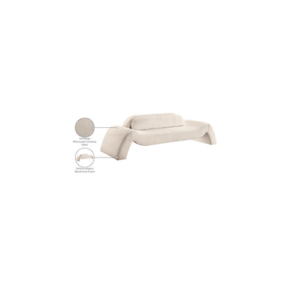 Austin Beige Corduroy Fabric Sofa