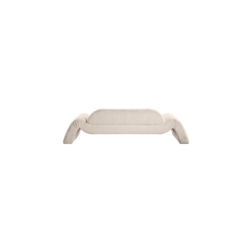 Austin Beige Corduroy Fabric Sofa