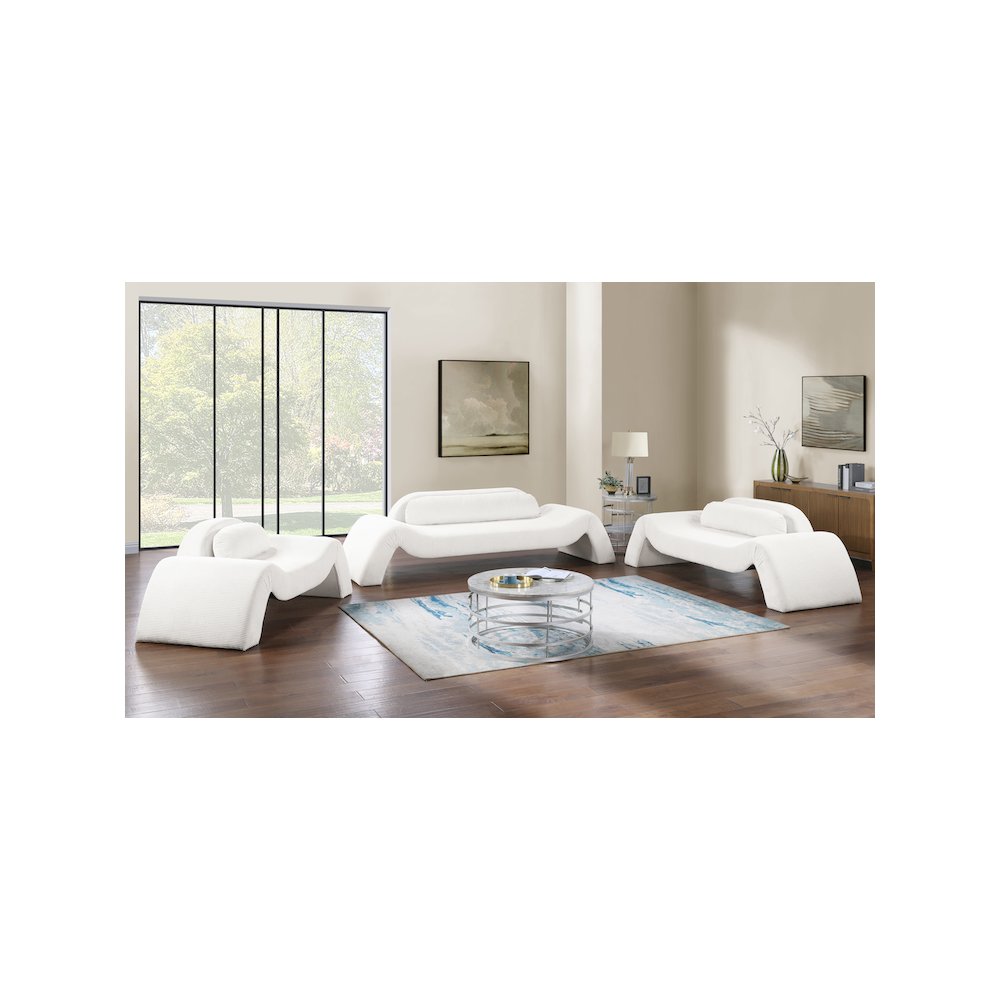 Austin Cream Corduroy Fabric Sofa