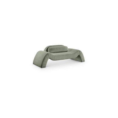 Austin Green Corduroy Fabric Loveseat