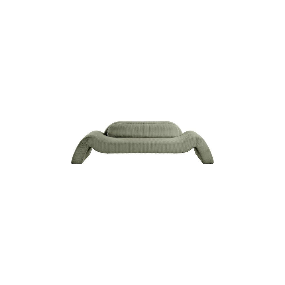 Austin Green Corduroy Fabric Sofa