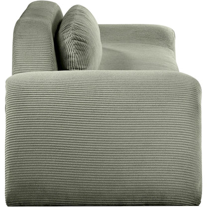 Austin Green Corduroy Fabric Sofa