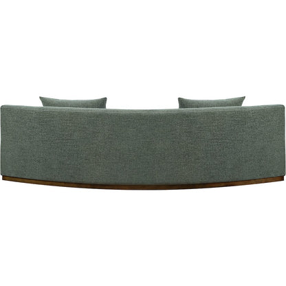 Avanti 104" Olive Chenille Fabric Upholstered Sofa