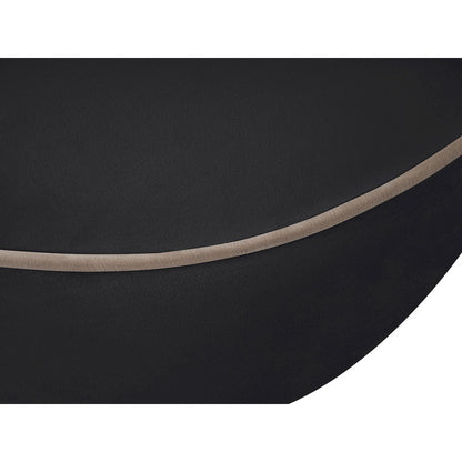 Swerve Black Velvet Upholstered Chair