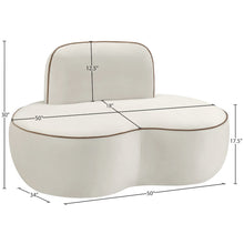 Swerve Cream Velvet Upholstered Chair