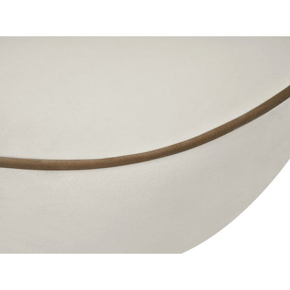 Swerve Cream Velvet Upholstered Chair