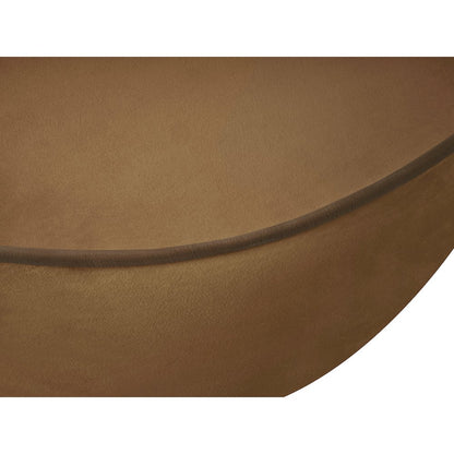 Swerve 100" Saddle Velvet Upholstered Sofa
