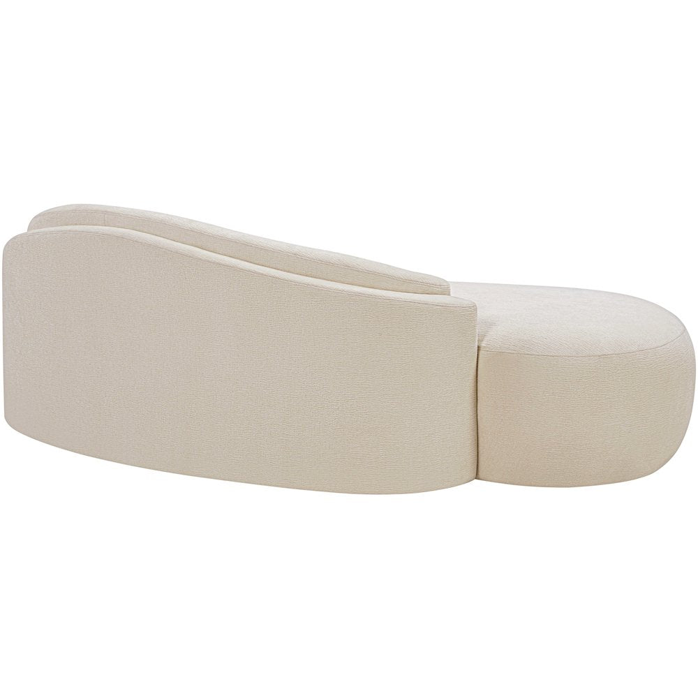 Caspian 79" Beige Chenille Fabric Upholstered Loveseat
