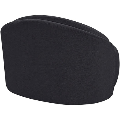 Caspian Black Chenille Fabric Upholstered Chair