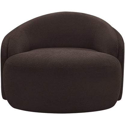 Caspian Brown Chenille Fabric Upholstered Chair