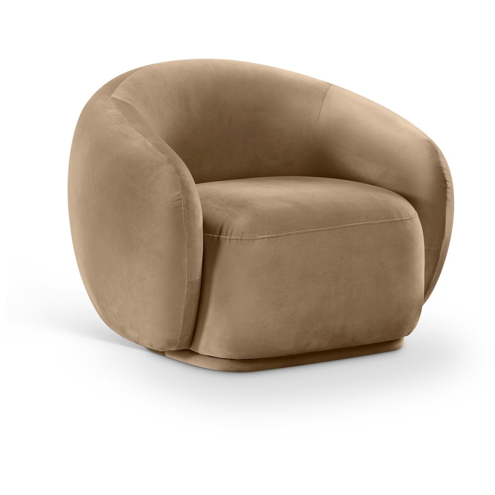 Emery Beige Velvet Chair