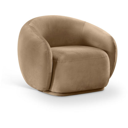 Emery Beige Velvet Chair
