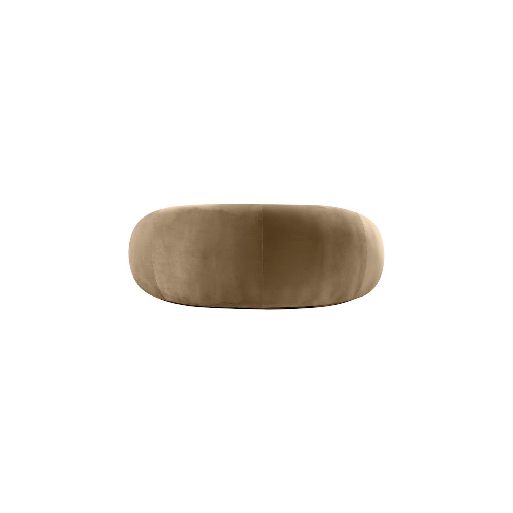 Emery Beige Velvet Loveseat