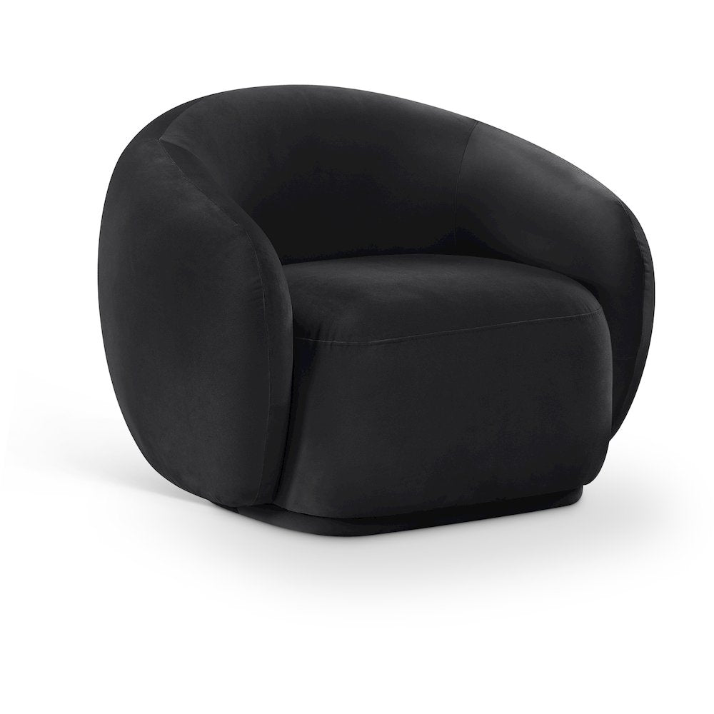 Emery Black Velvet Chair