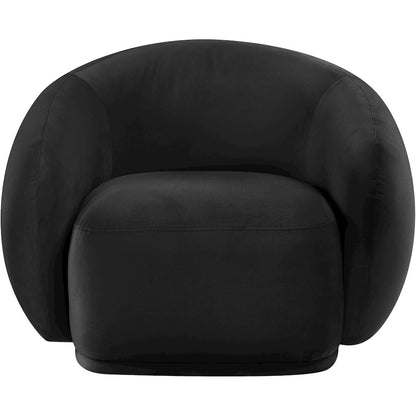 Emery Black Velvet Chair