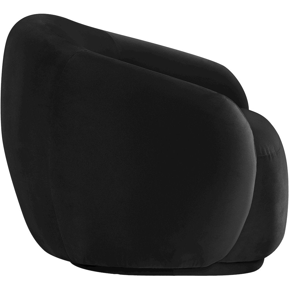 Emery Black Velvet Chair