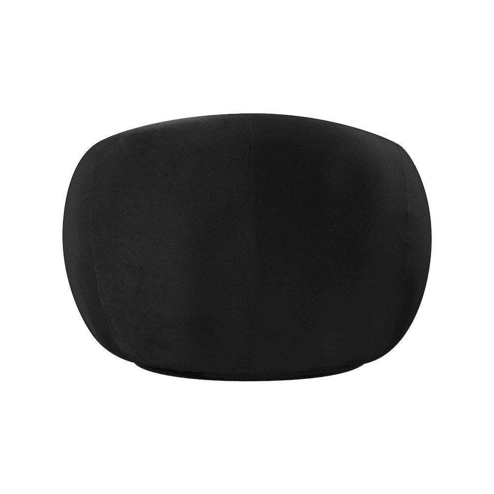 Emery Black Velvet Chair