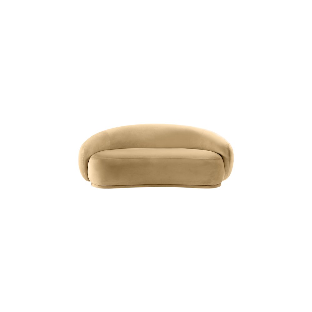 Emery Camel Velvet Loveseat