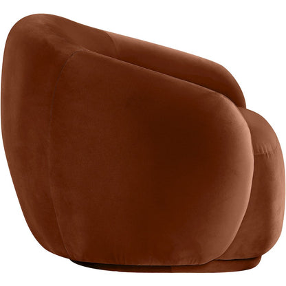 Emery Cognac Velvet Chair