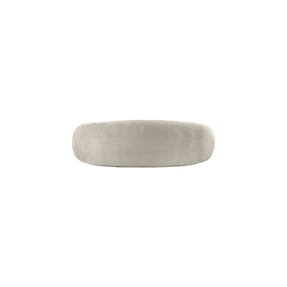 Emery 93" Cream Velvet Upholstered Sofa