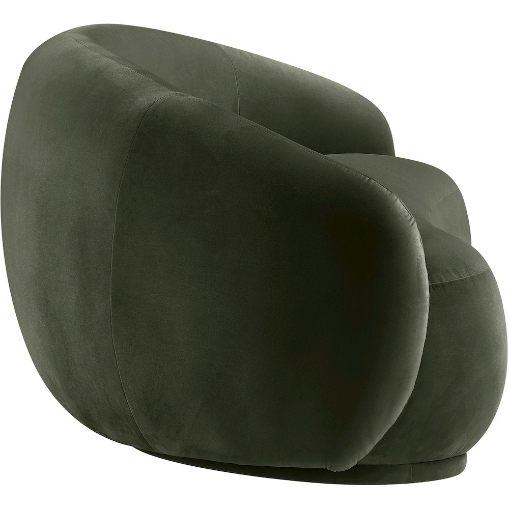 Emery Green Velvet Loveseat
