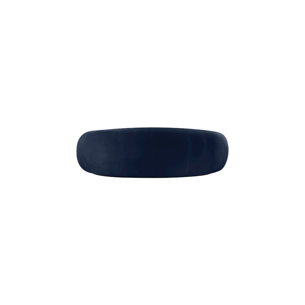 Emery 93" Navy Velvet Upholstered Sofa