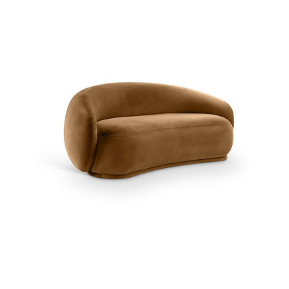 Emery Saddle Velvet Loveseat