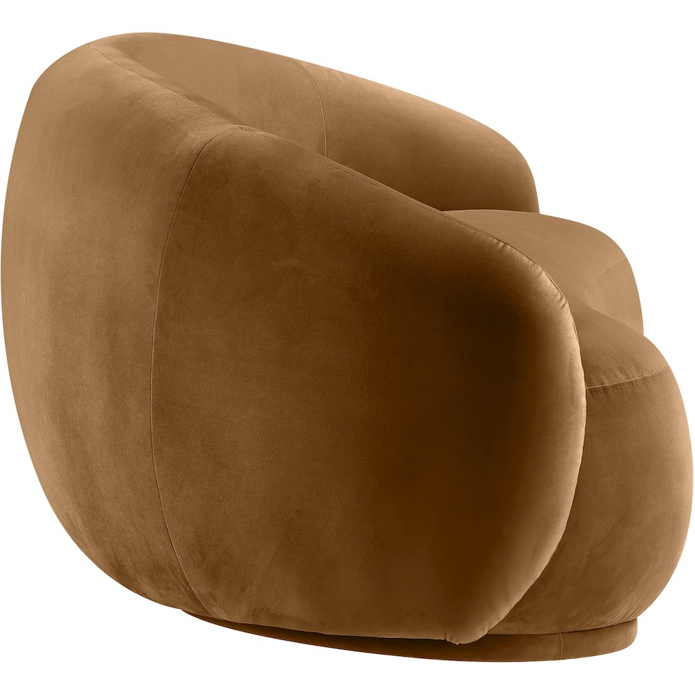 Emery Saddle Velvet Loveseat