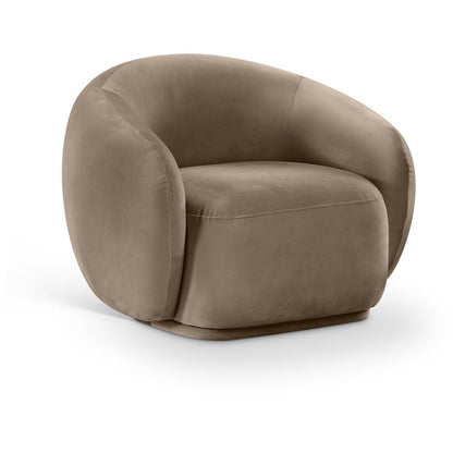 Emery Taupe Velvet Chair