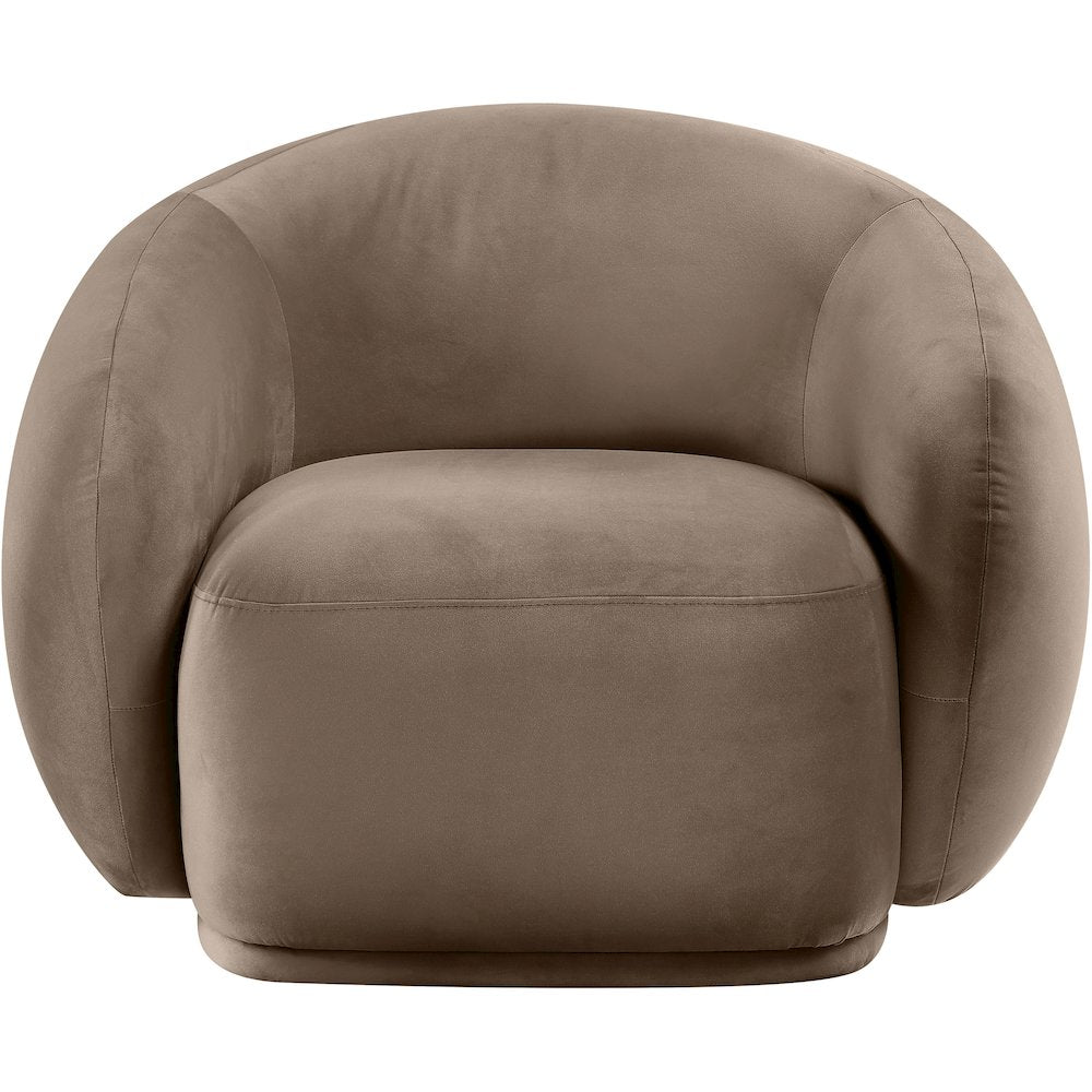 Emery Taupe Velvet Chair