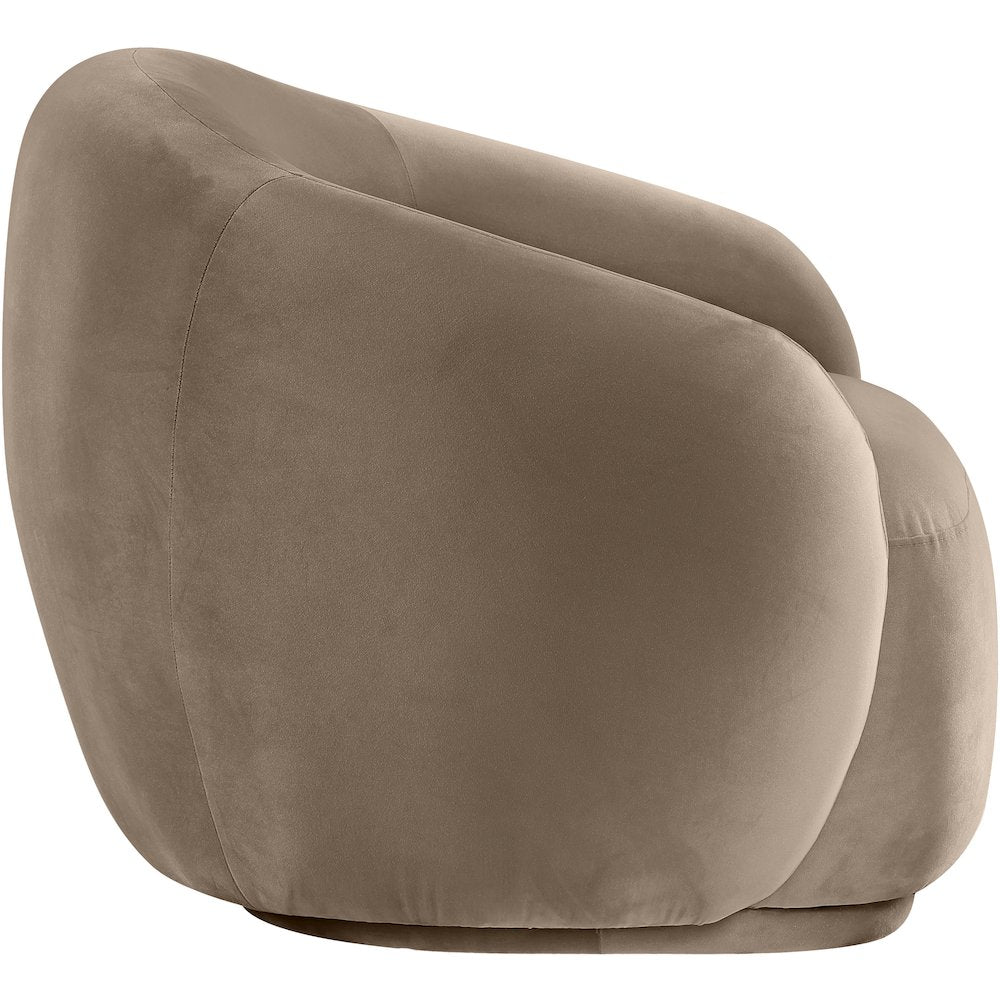 Emery Taupe Velvet Chair