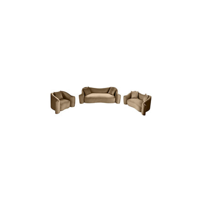 Destin Beige Velvet Chair