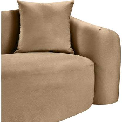 Destin Beige Velvet Chair