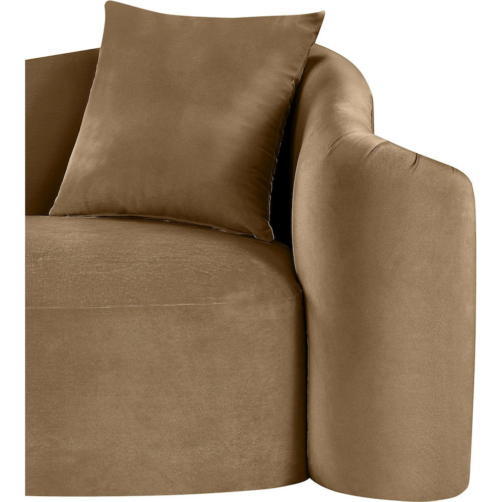Destin Beige Velvet Sofa