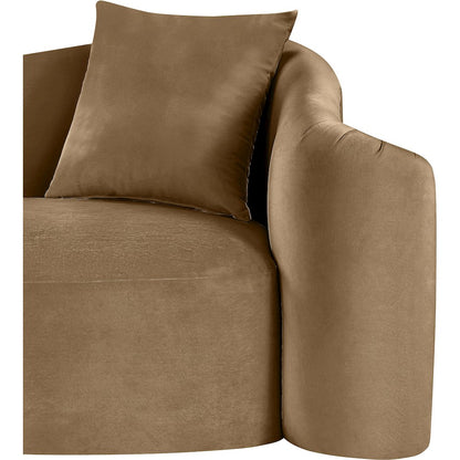 Destin Beige Velvet Sofa