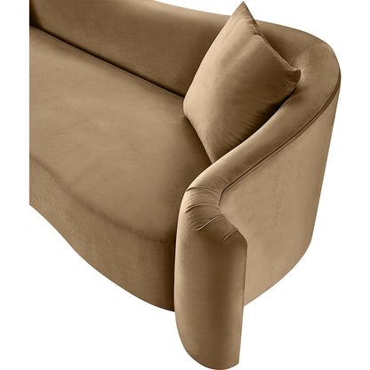 Destin Beige Velvet Sofa