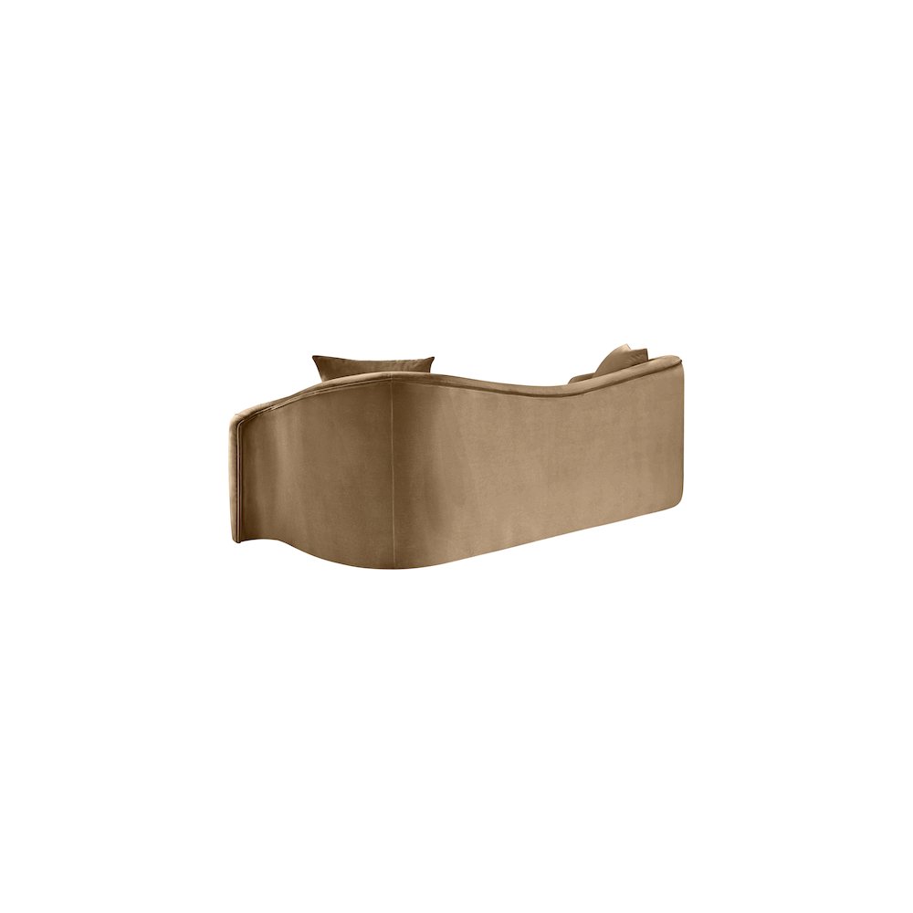 Destin Beige Velvet Sofa